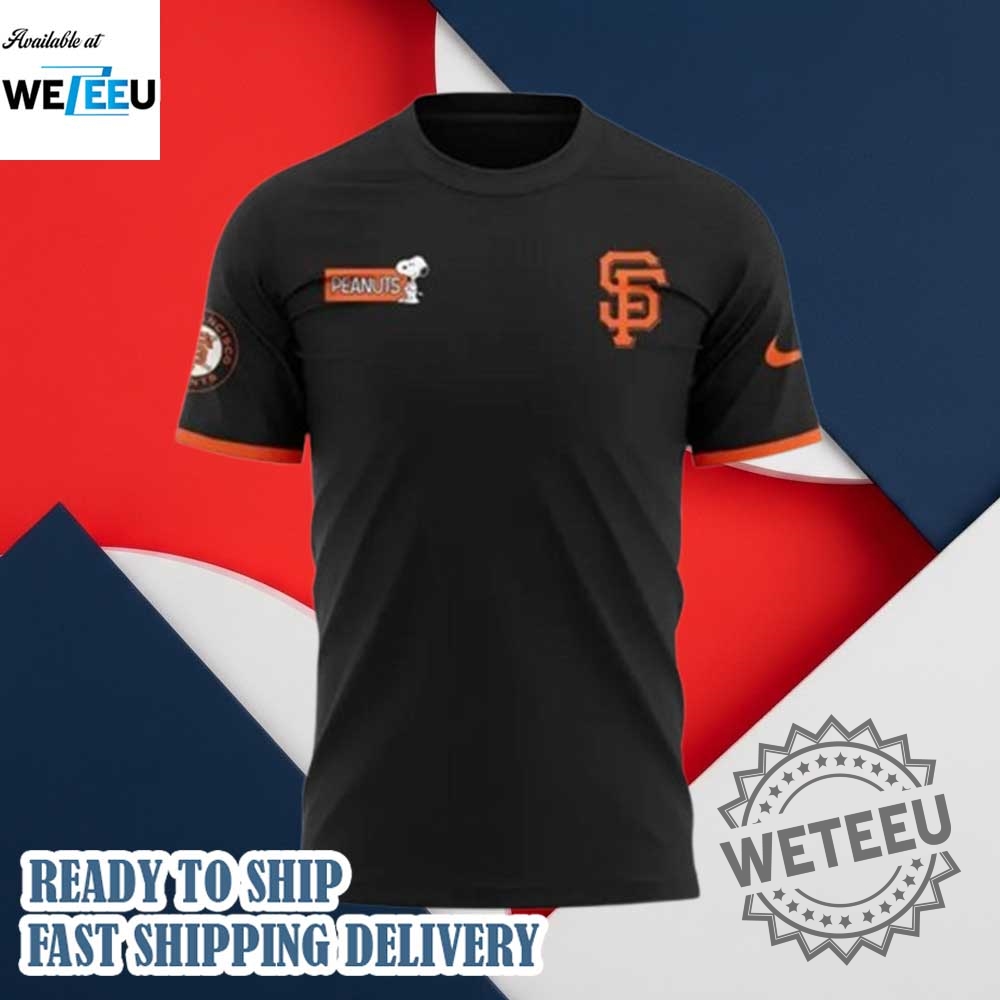 San Francisco Giants Peanuts Snoopy Tshirt 6 San Francisco Giants Peanuts Snoopy T-Shirt