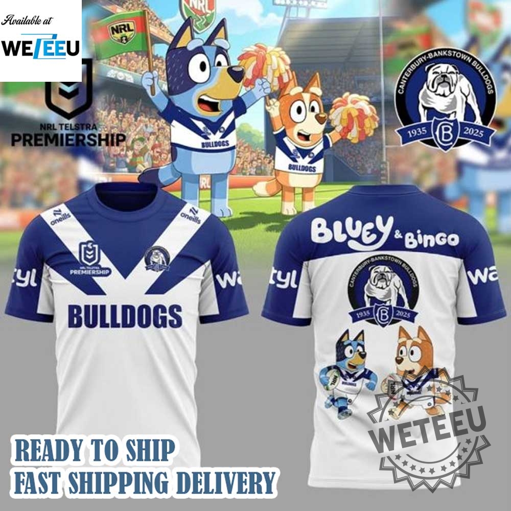 Canterburybankstown Bulldogs Bluey And Bingo Tshirt