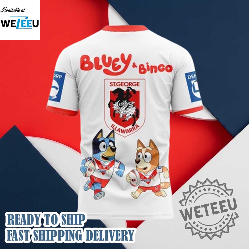 St. George Illawarra Dragons Nrl X Bluey And Bingo 2025 Shirt 5 St. George Illawarra Dragons NRL x Bluey and Bingo 2025 Shirt