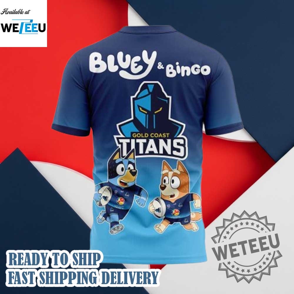 Gold Coast Titans Nrl X Bluey And Bingo 2025 Shirt 4 Gold Coast Titans NRL x Bluey and Bingo 2025 Shirt