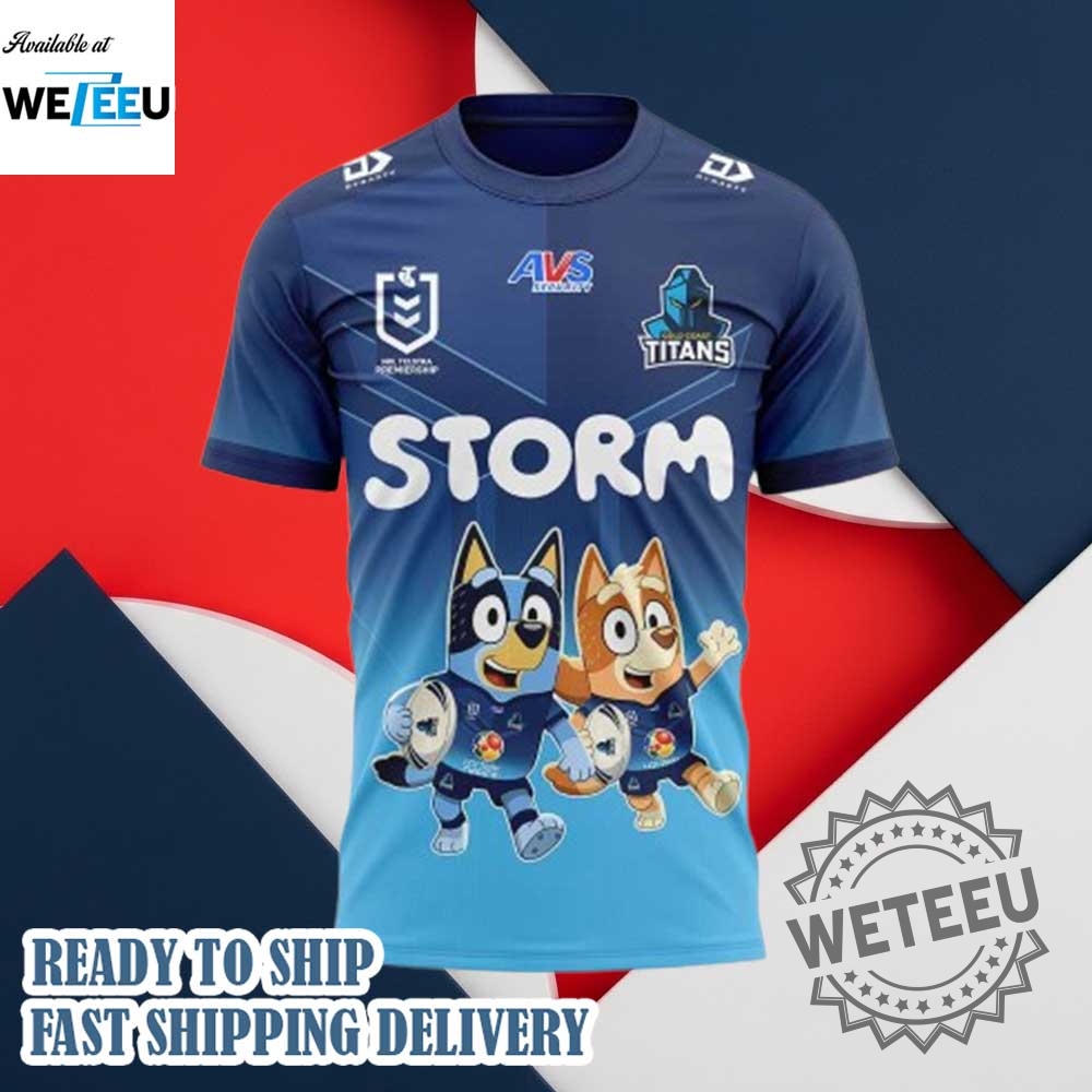 Gold Coast Titans Nrl X Bluey And Bingo 2025 Shirt 5 Gold Coast Titans NRL x Bluey and Bingo 2025 Shirt