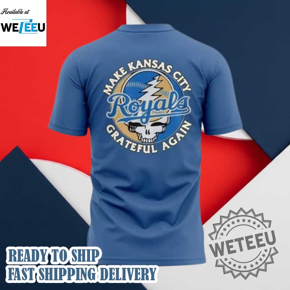 Kansas City Royals Grateful Dead Night Tshirt 7 Kansas City Royals Grateful Dead Night T-Shirt