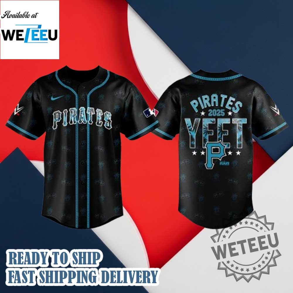 "Custom MLB Jerseys: Catzilla, Dragon Ball, and Post Malone Shirts" 14 Pittsburgh Pirates X Y.E.E.T 2025 Baseball Jersey