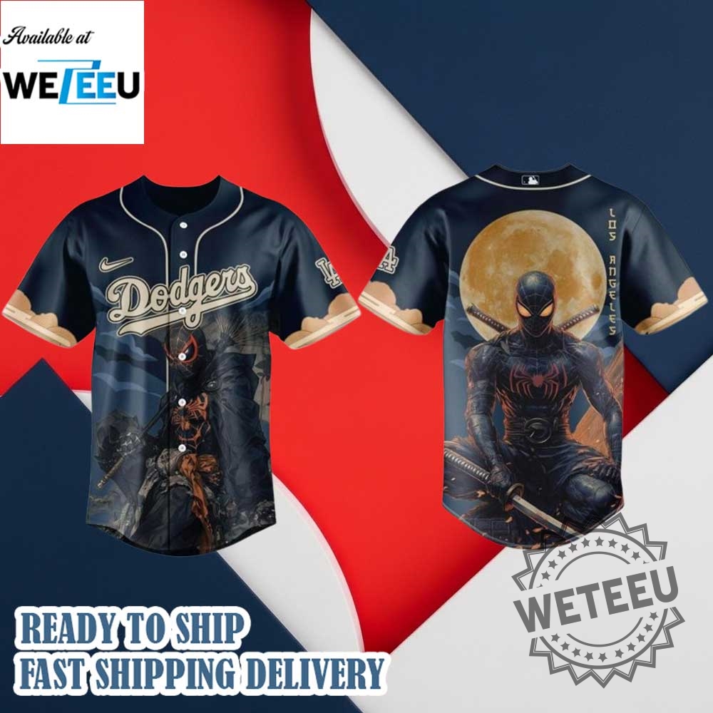 Los Angeles Dodgers X Spiderman 2025 Baseball Jersey