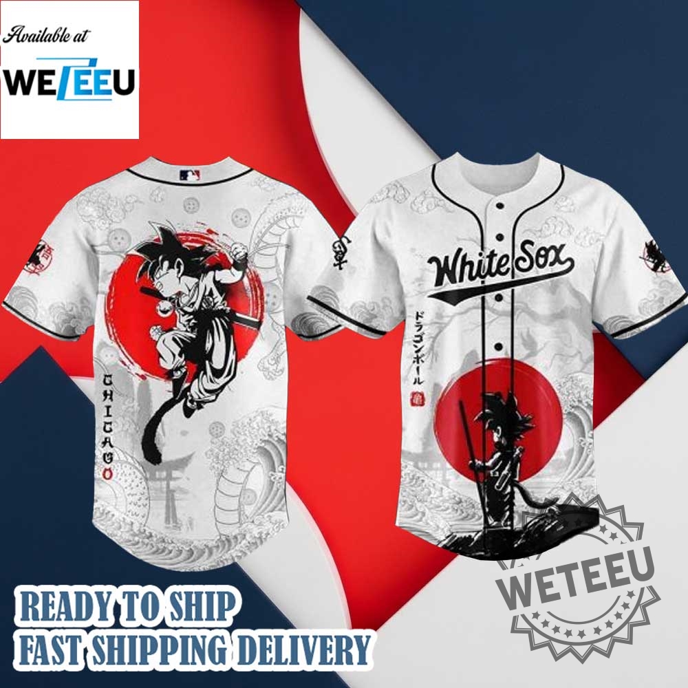Chicago White Sox Mlb X Dragon Ball Custom Baseball Jersey