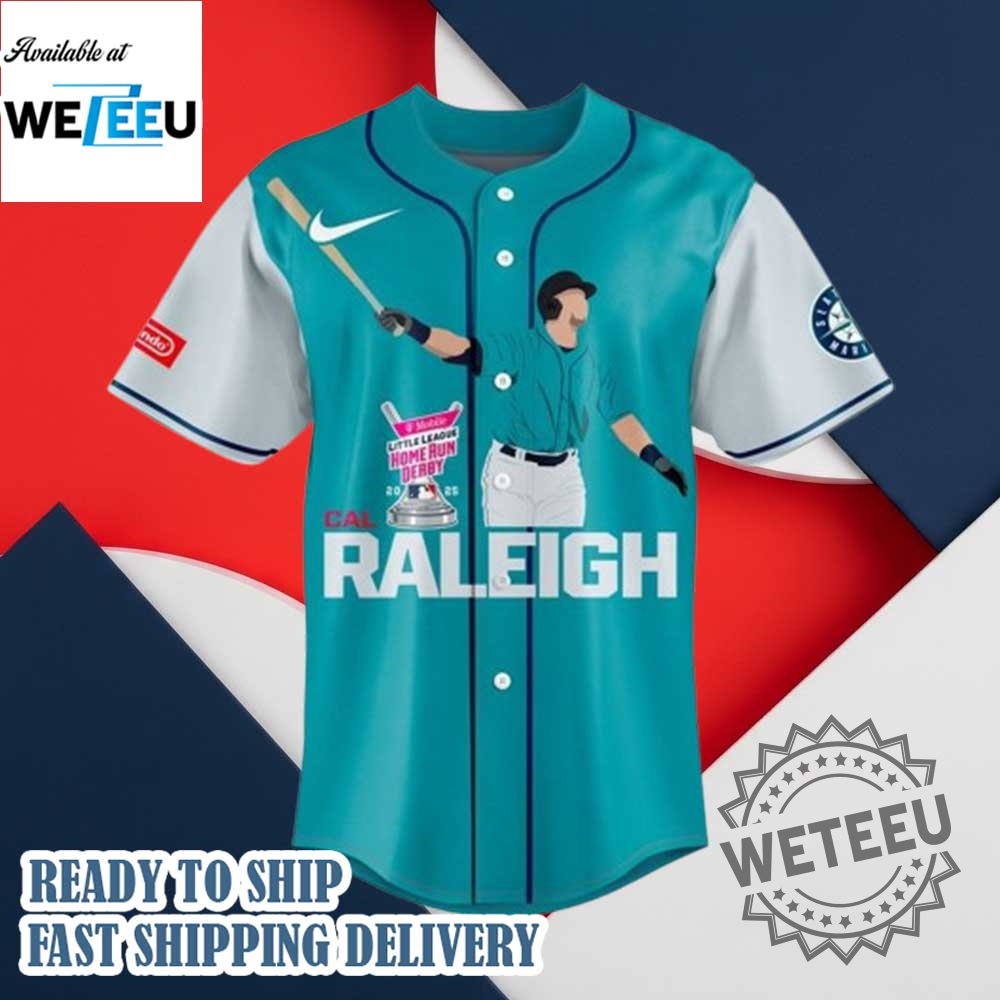 Seattle Mariners Cal Raleigh Mlb Home Run Derby 2025 Baseball Jersey 4 Seattle Mariners Cal Raleigh MLB Home Run Derby 2025 Baseball Jersey