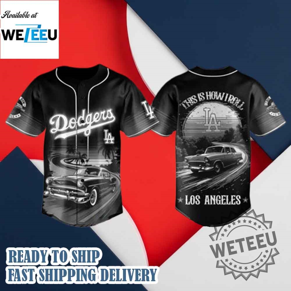 "Top Trendy Baseball Jackets and Jerseys: Alan Jackson to Spider-Man" 21 Los Angeles Dodgers This Is How I Roll Classic Car Baseball Jersey