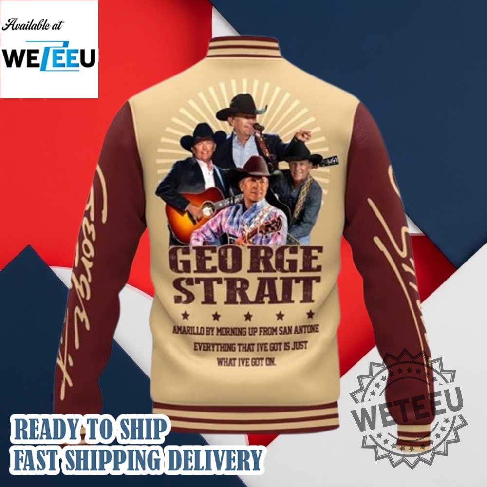 George Strait Cowboys And Dreamers Baseball Jacket 5 George Strait Cowboys and Dreamers Baseball Jacket