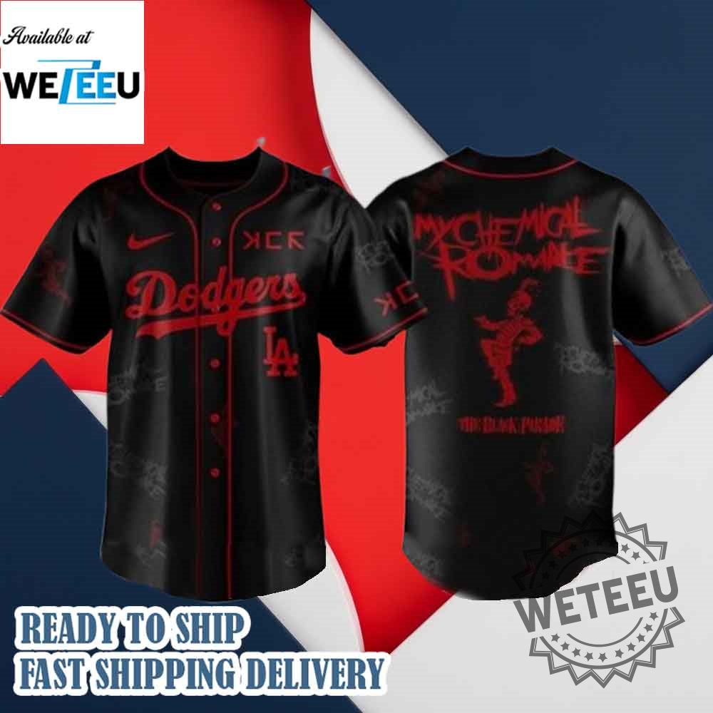 "Top 5 Unique Baseball Jackets and Jerseys for 2023 Fans" 12 Los Angeles Dodgers X Long Live The Black Parade My Chemical Romance Jersey