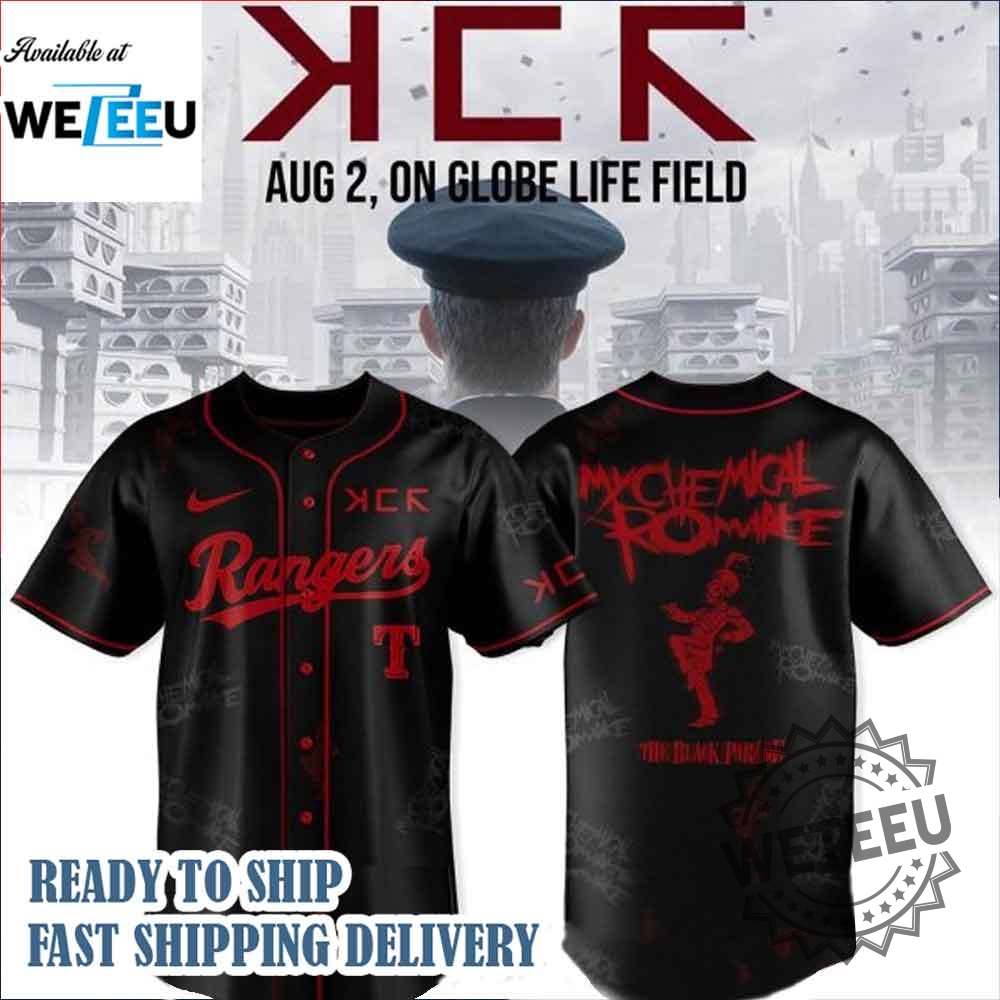 Texas Rangers X Long Live The Black Parade My Chemical Romance Jersey 3 Texas Rangers x Long Live The Black Parade My Chemical Romance Jersey