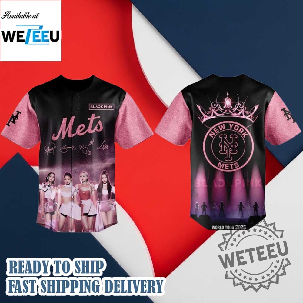 "Top 2025 Blackpink Baseball Jerseys: Astros to Charros Collabs" 5 2025 New York Mets X Blackpink Jersey