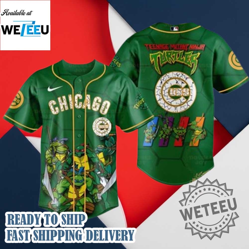 "Top 2025 Blackpink Baseball Jerseys: Astros to Charros Collabs" 10 2025 Chicago Cubs Teenage Mutant Ninja Turtles Baseball Jersey