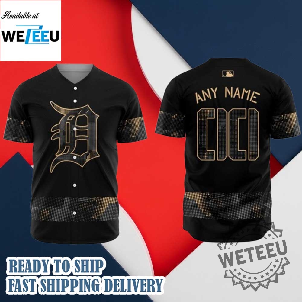 Mlb Detroit Tigers 2025 Armed Forces Day Baseball Jersey