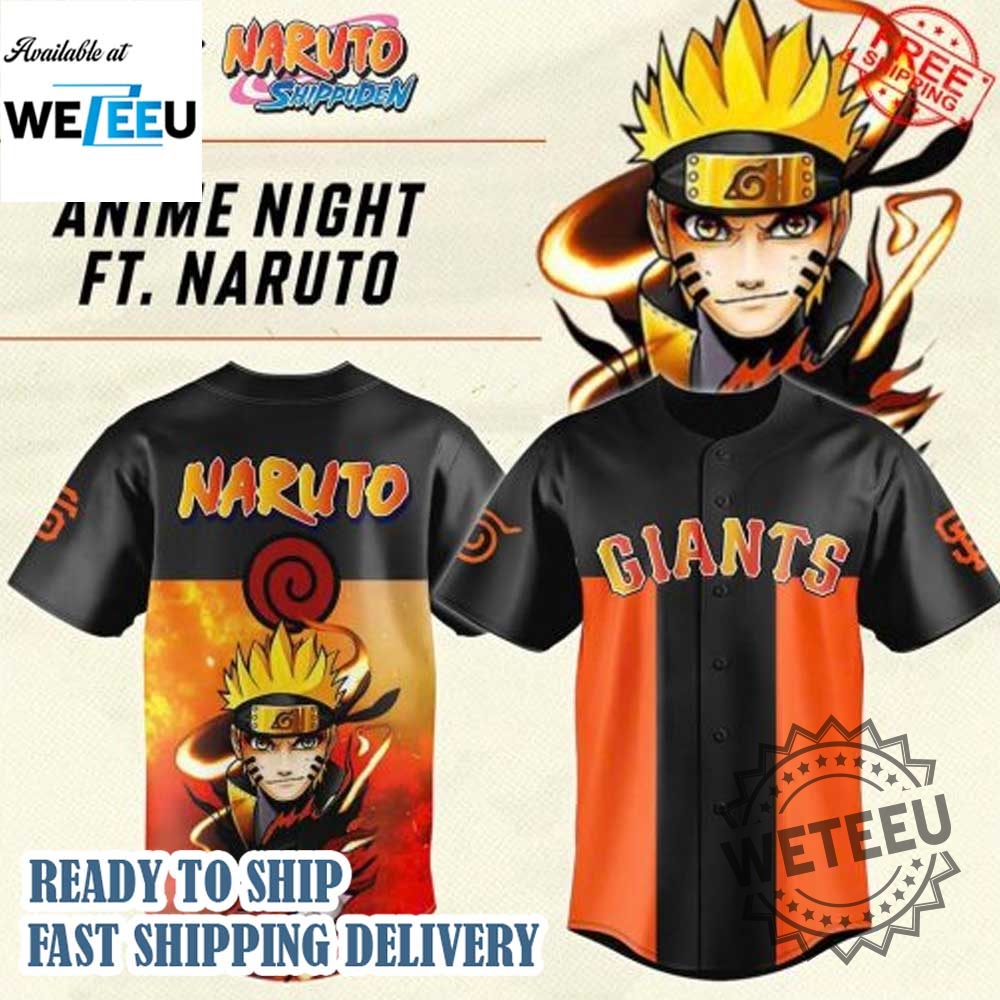 2025 San Francisco Giants X Naruto Baseball Jersey 3 2025 San Francisco Giants x Naruto Baseball Jersey