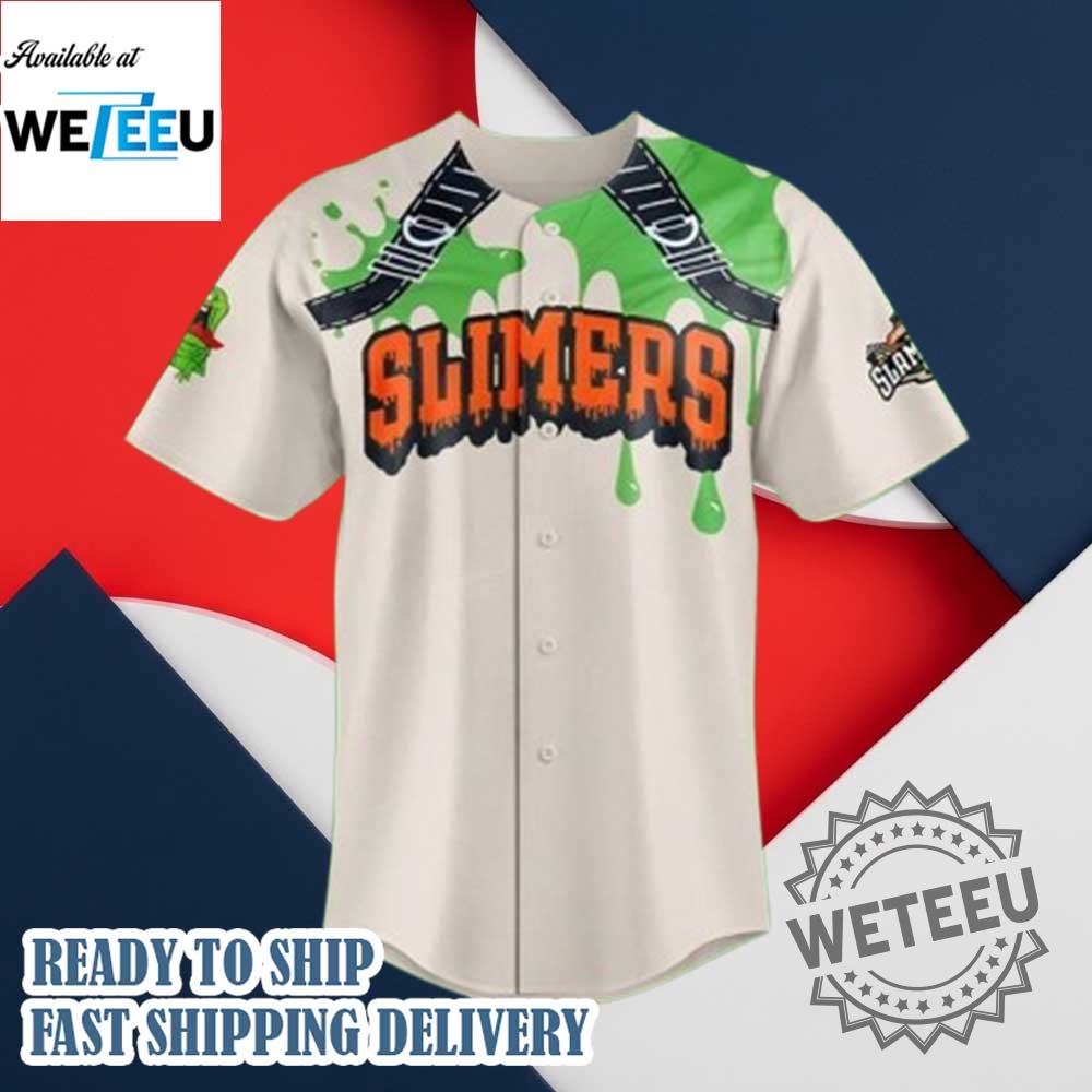 Joliet Slammers Slimers Special New 2025 Custom Baseball Jersey 4 Joliet Slammers Slimers Special New 2025 Custom Baseball Jersey