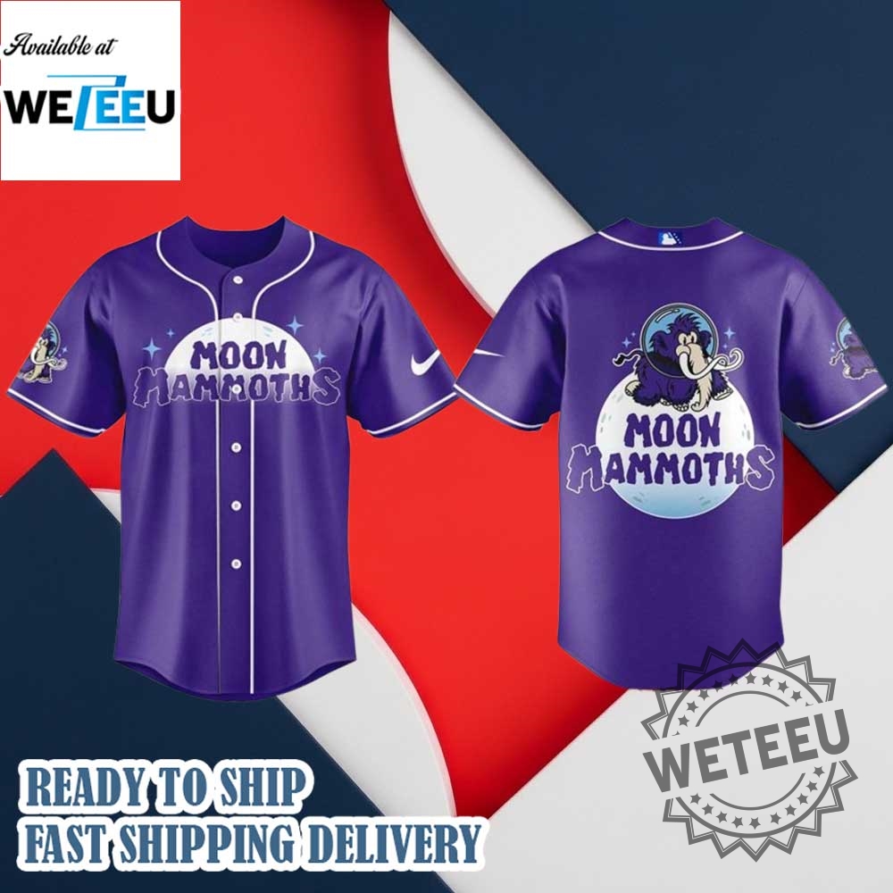 Erie Seawolves Moon Mammoths Gear Baseball Jersey