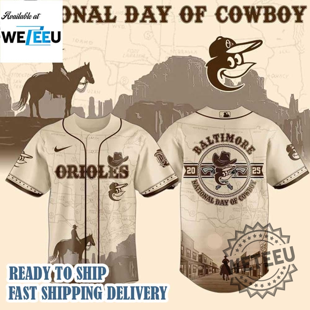 Baltimore Orioles Mlb X National Day Of Cowboy Personalized Baseball Jersey 3 Baltimore Orioles MLB X National Day Of Cowboy Personalized Baseball Jersey