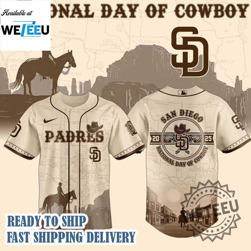 San Diego Padres Mlb X National Day Of Cowboy Personalized Baseball Jersey 3 San Diego Padres MLB X National Day Of Cowboy Personalized Baseball Jersey