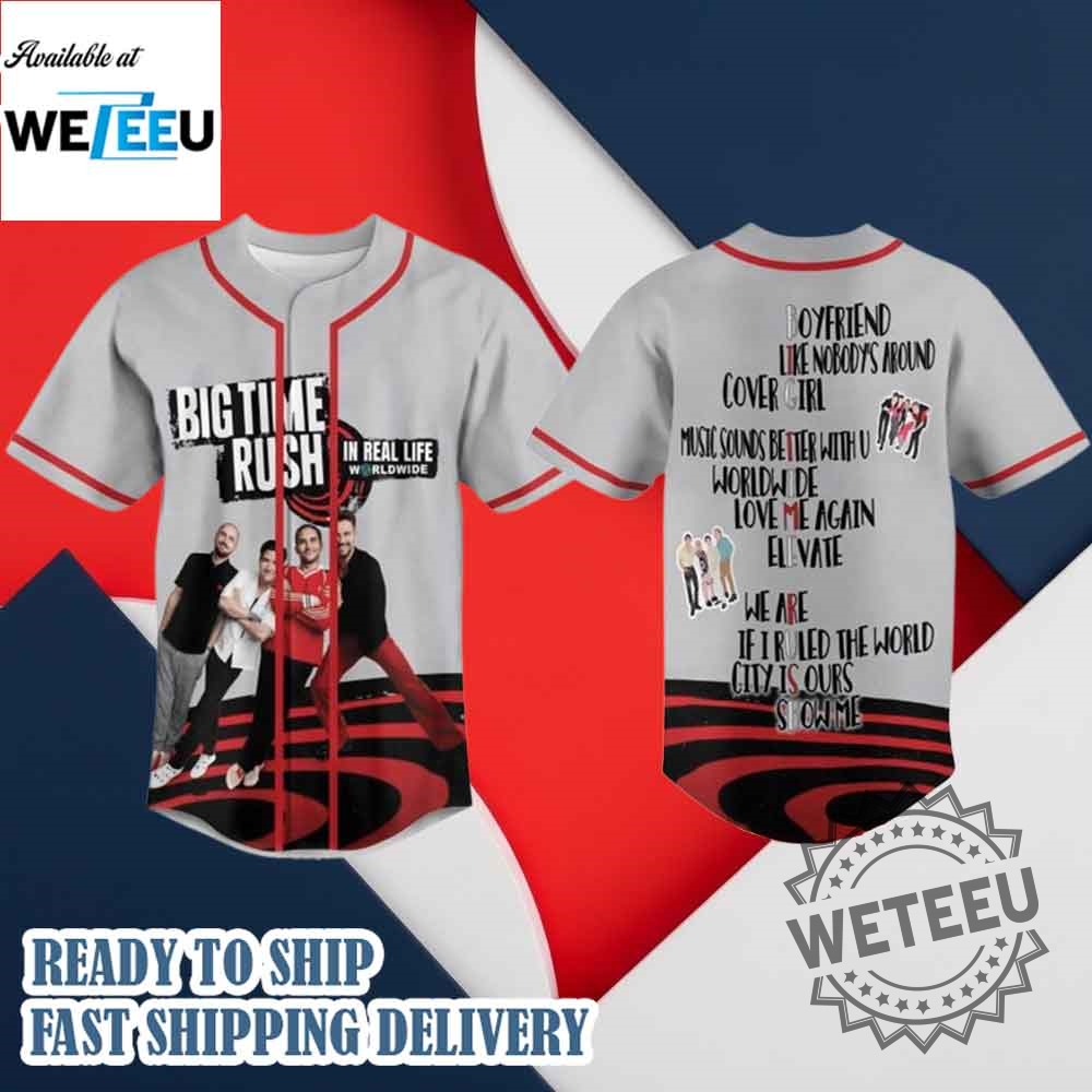 "Top 2025 Must-Have Band and Game Crossover Baseball Jerseys" 4 Big Time Rush In Real Life Worldwide Baseball Jersey