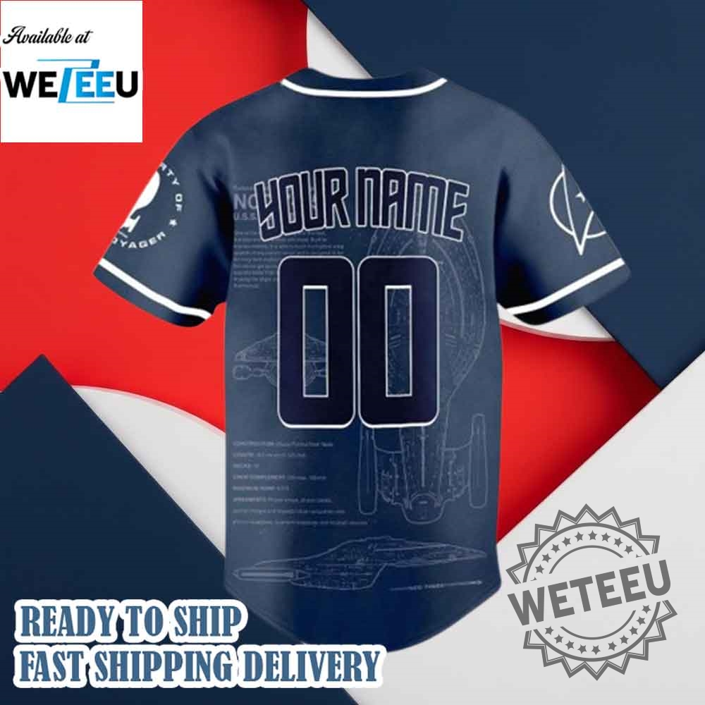 Star Trek Property Of Ncc 74656 Uss Voyager Personalized Baseball Jersey 5 Star Trek Property Of NCC 74656 USS Voyager Personalized Baseball Jersey