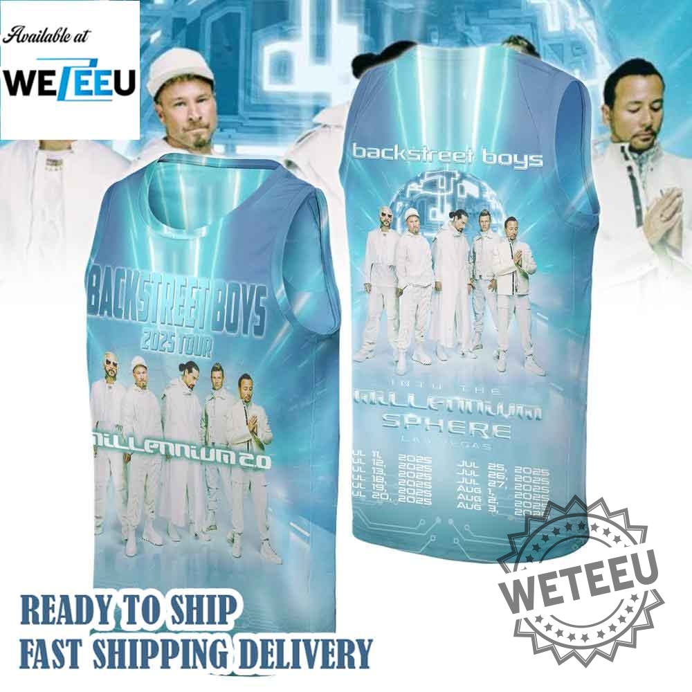 Backstreet Boys 2025 Millennium Tour Jersey 3 Backstreet Boys 2025 Millennium Tour Jersey