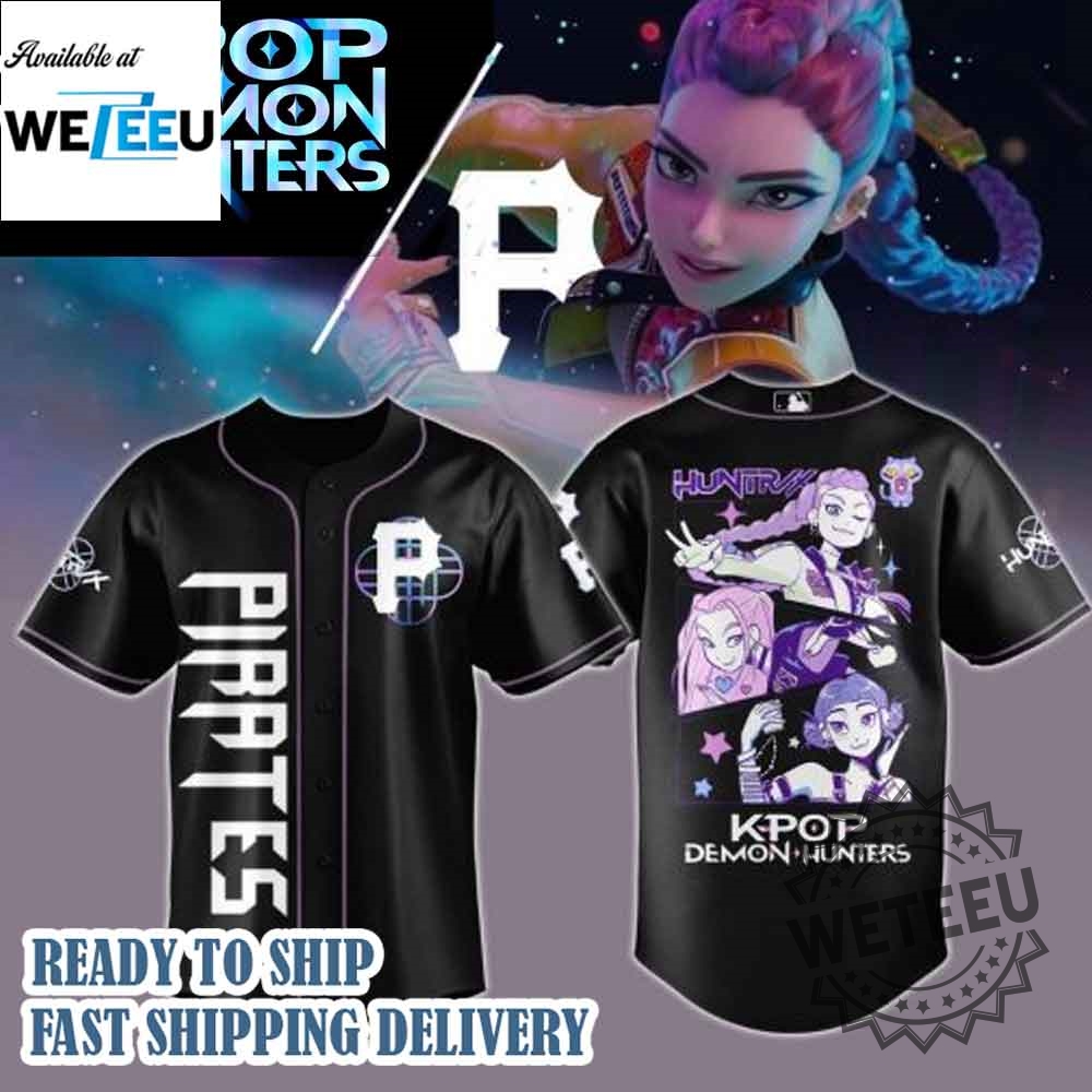 "Shop 2025's Hottest Kpop MLB & Chris Brown Baseball Jerseys" 12 Pittsburgh Pirates Mlb X Kpop Demon Hunters 2025 Jersey