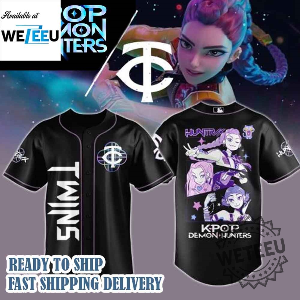 "Shop 2025's Hottest Kpop MLB & Chris Brown Baseball Jerseys" 14 Minnesota Twins Mlb X Kpop Demon Hunters 2025 Jersey