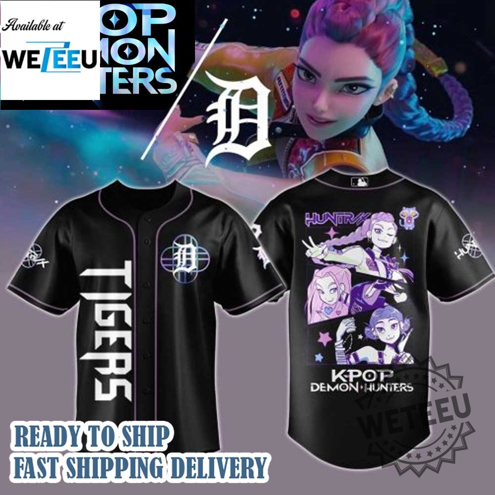 "Top 2025 Comic-Inspired Baseball Jerseys: Dodgers, Giants, Mariners & More!" 8 Detroit Tigers Mlb X Kpop Demon Hunters 2025 Jersey