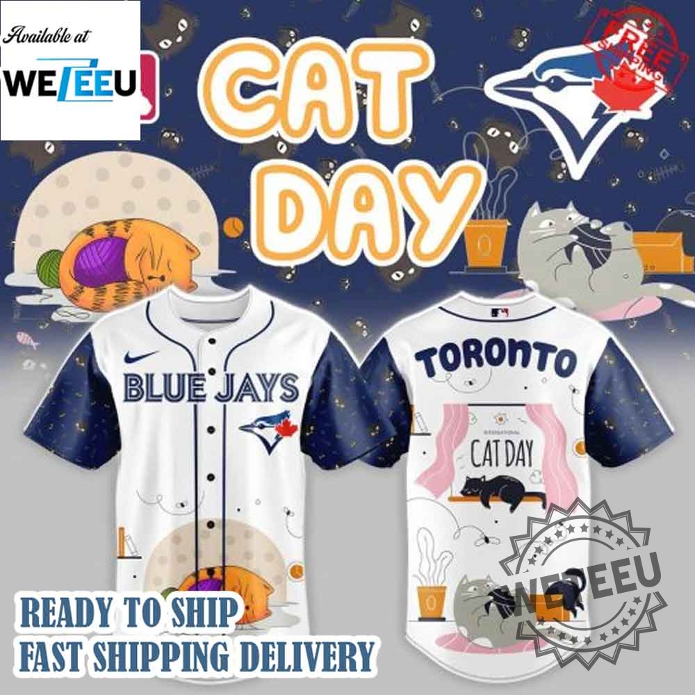 Toronto Blue Jays X International Cat Day 2025 Limited Baseball Jersey 3 Toronto Blue Jays x International Cat Day 2025 Limited Baseball Jersey