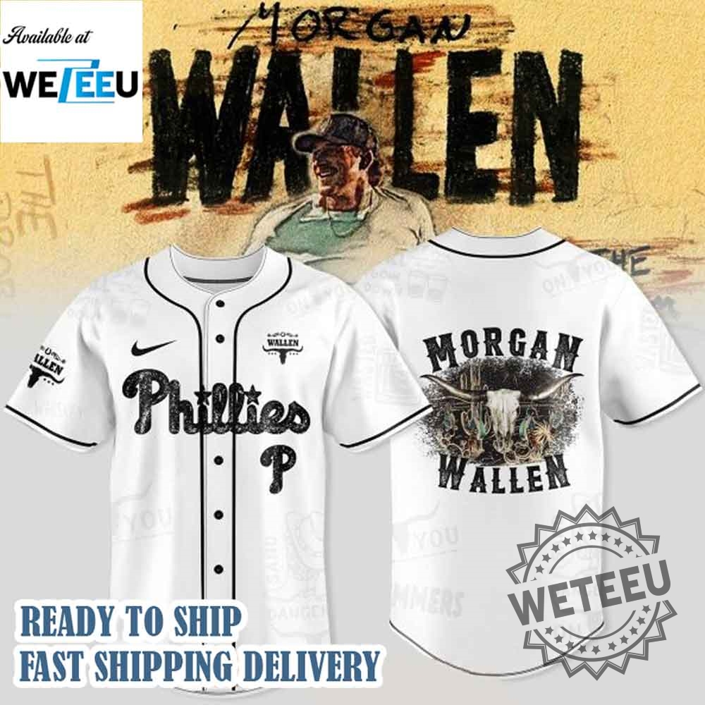 "Top 2025 Tour Baseball Jerseys: Braves, Giants, Titans & More!" 9 Philadelphia Phillies X Morgan Wallen Im The Problem Tour 2025 Jersey