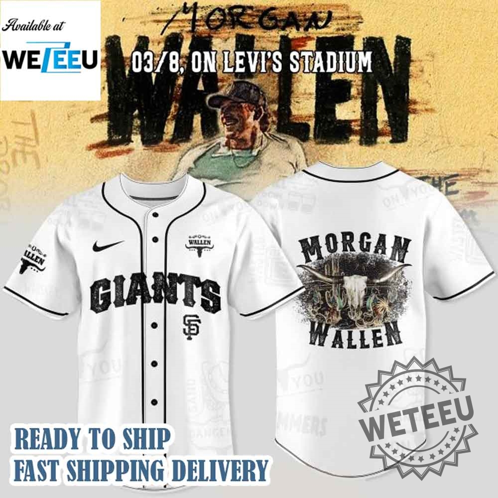 "Top 2025 Tour Baseball Jerseys: Braves, Giants, Titans & More!" 16 San Francisco Giants X Morgan Wallen Im The Problem Tour 2025 Jersey