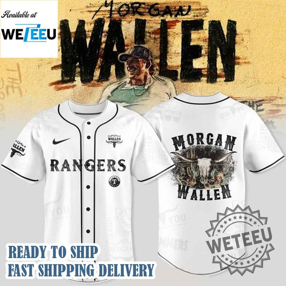 "Top 2025 Tour Baseball Jerseys: Braves, Giants, Titans & More!" 18 Texas Rangers X Morgan Wallen Im The Problem Tour 2025 Jersey