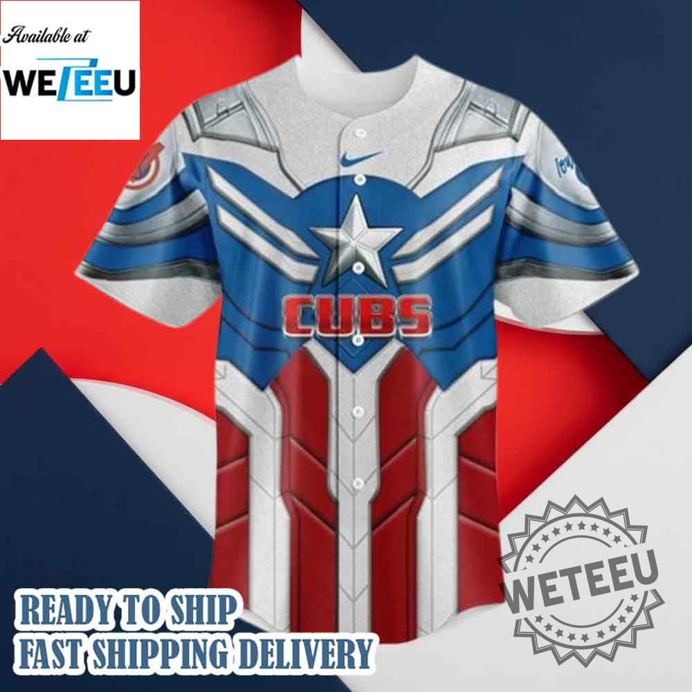 Iowa Cubs x Captain America 2025 Baseball Jersey 6 Iowa Cubs x Captain America 2025 Baseball Jersey