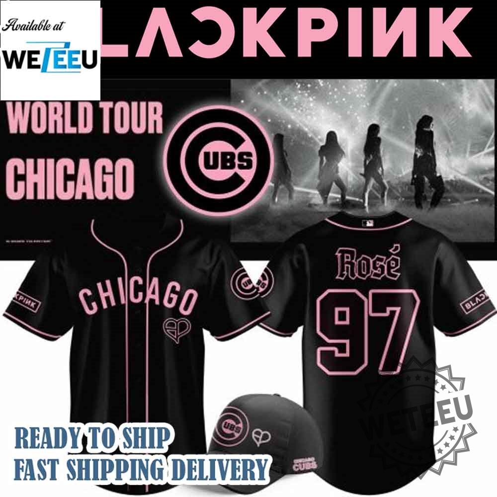 Chicago Cubs X Blackpink 2025 World Tour Personalized Baseball Jersey 6 Chicago Cubs x Blackpink 2025 World Tour Personalized Baseball Jersey