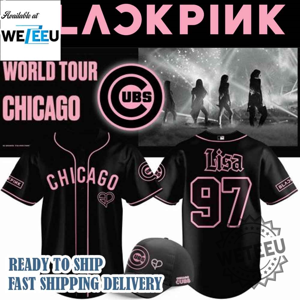Chicago Cubs X Blackpink 2025 World Tour Personalized Baseball Jersey 7 Chicago Cubs x Blackpink 2025 World Tour Personalized Baseball Jersey
