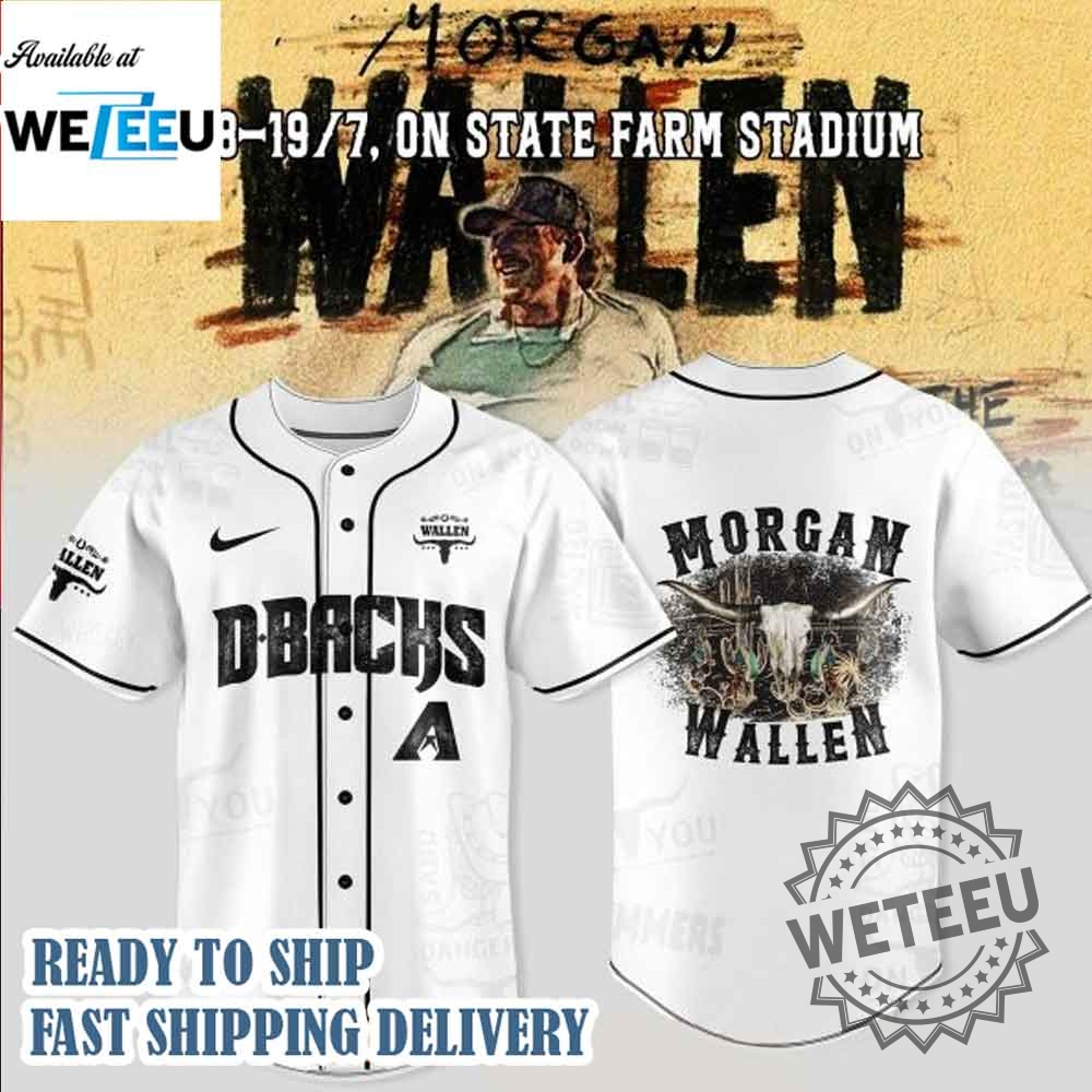 "Must-Have Baseball Jerseys: Captain America and Zach Bryan Collaboration" 9 Arizona Diamondbacks X Morgan Wallen Im The Problem Tour 2025 Jersey