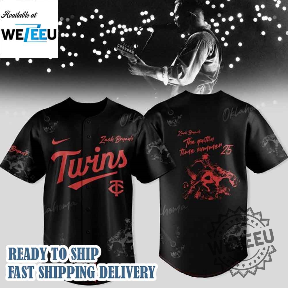 "Must-Have Baseball Jerseys: Captain America and Zach Bryan Collaboration" 10 Minnesota Twins Mix Zach Bryan The Quittin Time Tour 2025 Baseball Jersey