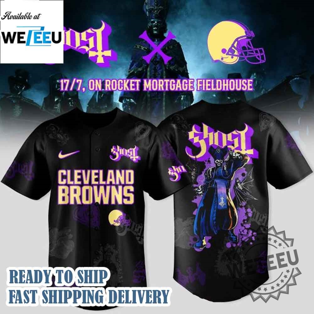 "Must-Have Baseball Jerseys: Captain America and Zach Bryan Collaboration" 15 Cleveland Browns X Ghost Band World Tour 2025 Baseball Jersey