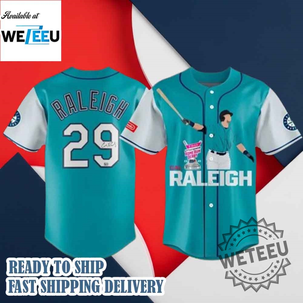 "Top 5 Must-Have Godzilla 2025 and Graffiti MLB Baseball Jerseys" 7 2025 Cal Raleigh Home Run Derby Baseball Jersey