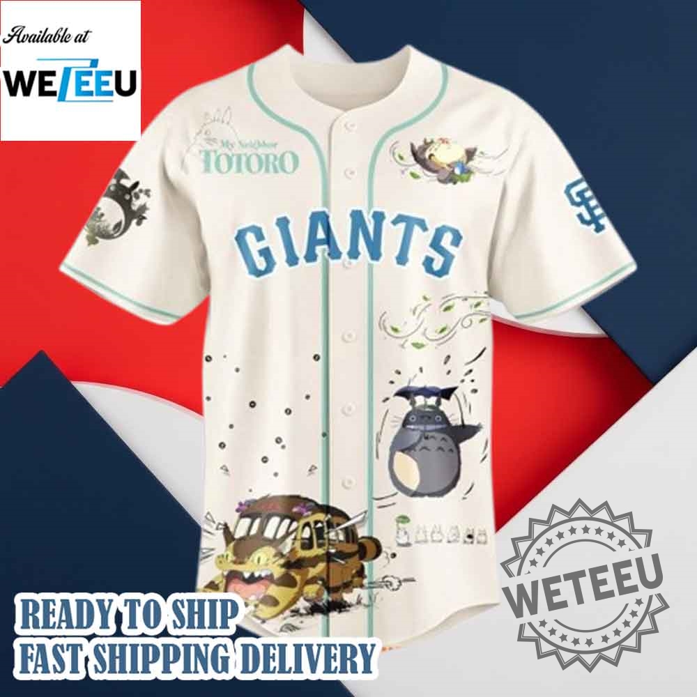 San Francisco Giants X Studio Ghibli 2025 Baseball Jersey 5 San Francisco Giants x Studio Ghibli 2025 Baseball Jersey