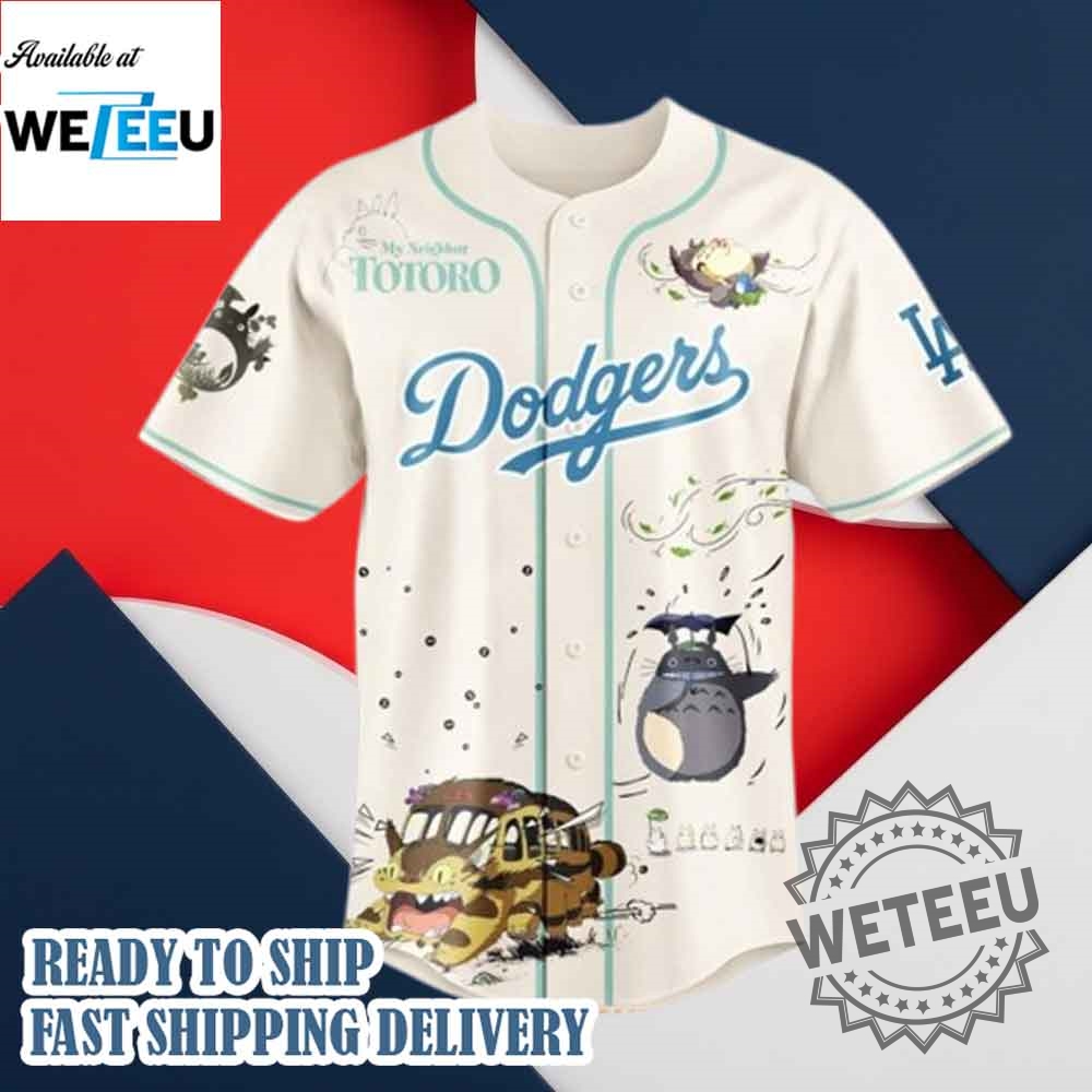 Los Angeles Dodgers X Studio Ghibli 2025 Baseball Jersey 6 Los Angeles Dodgers x Studio Ghibli 2025 Baseball Jersey