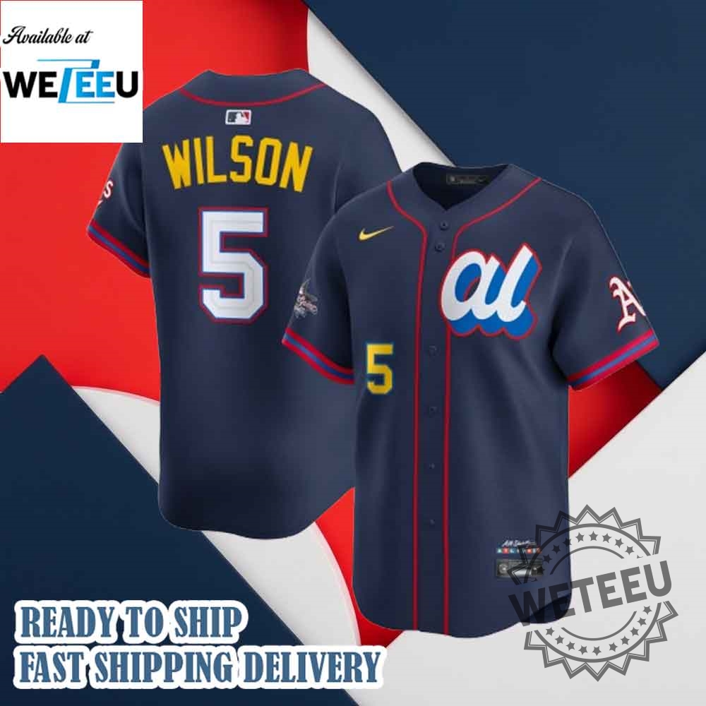 "Top 5 Must-Have Godzilla 2025 and Graffiti MLB Baseball Jerseys" 13 Nike Jacob Wilson Navy American League 2025 Allstar Edition Home Run Derby Jersey