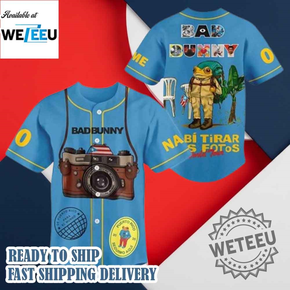 "Top 5 Must-Have Godzilla 2025 and Graffiti MLB Baseball Jerseys" 17 Bad Bunny Debi Tirar Mas Fotos World Tour Baseball Jersey