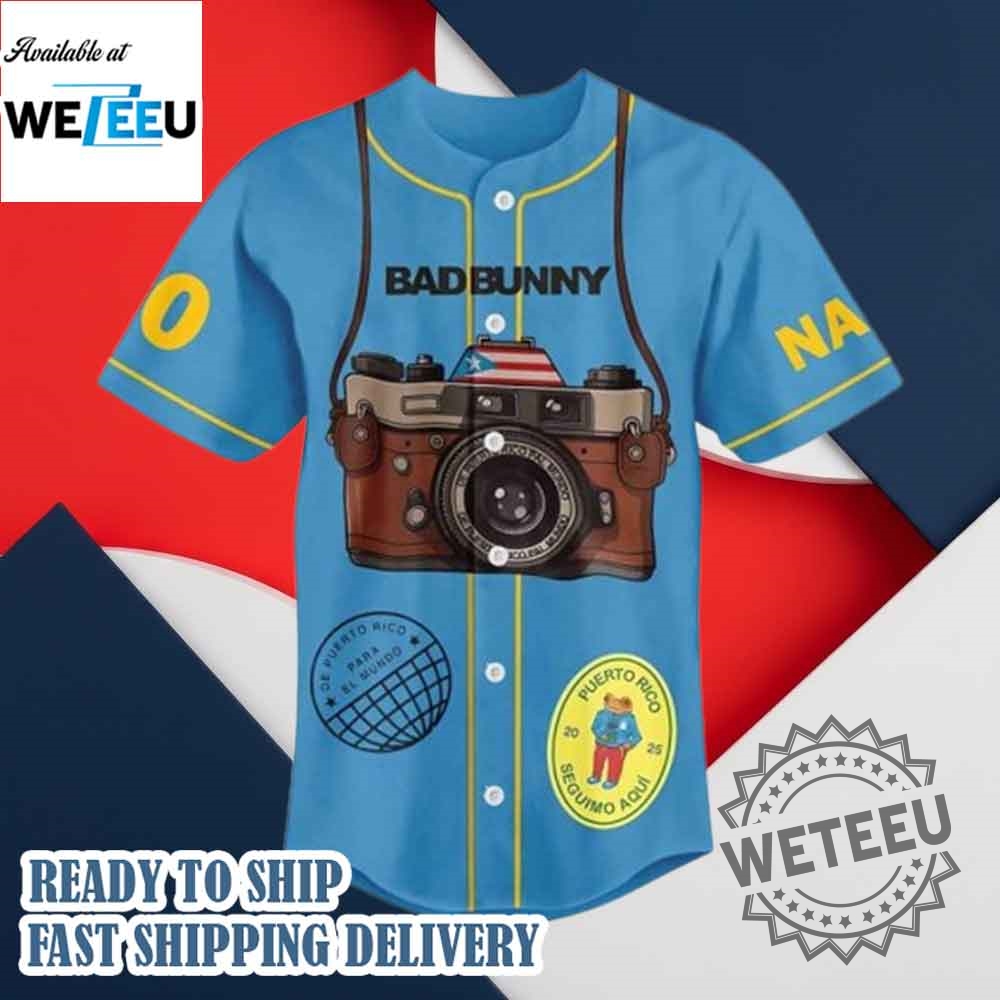 Bad Bunny Debi Tirar Mas Fotos World Tour Baseball Jersey 7 Bad Bunny Debi Tirar Mas Fotos World Tour Baseball Jersey