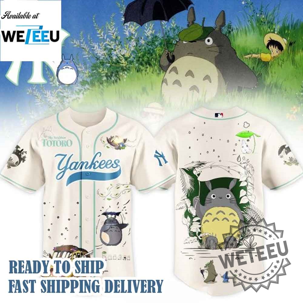 New York Yankees X Studio Ghibli 2025 Baseball Jersey 5 New York Yankees x Studio Ghibli 2025 Baseball Jersey