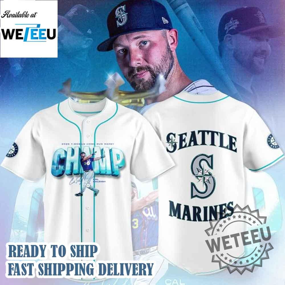 "Shop Unique Alligator and MLB Godzilla Baseball Jerseys Collection" 21 Seattle Mariners Big Dumper Power Home Run King White Jersey