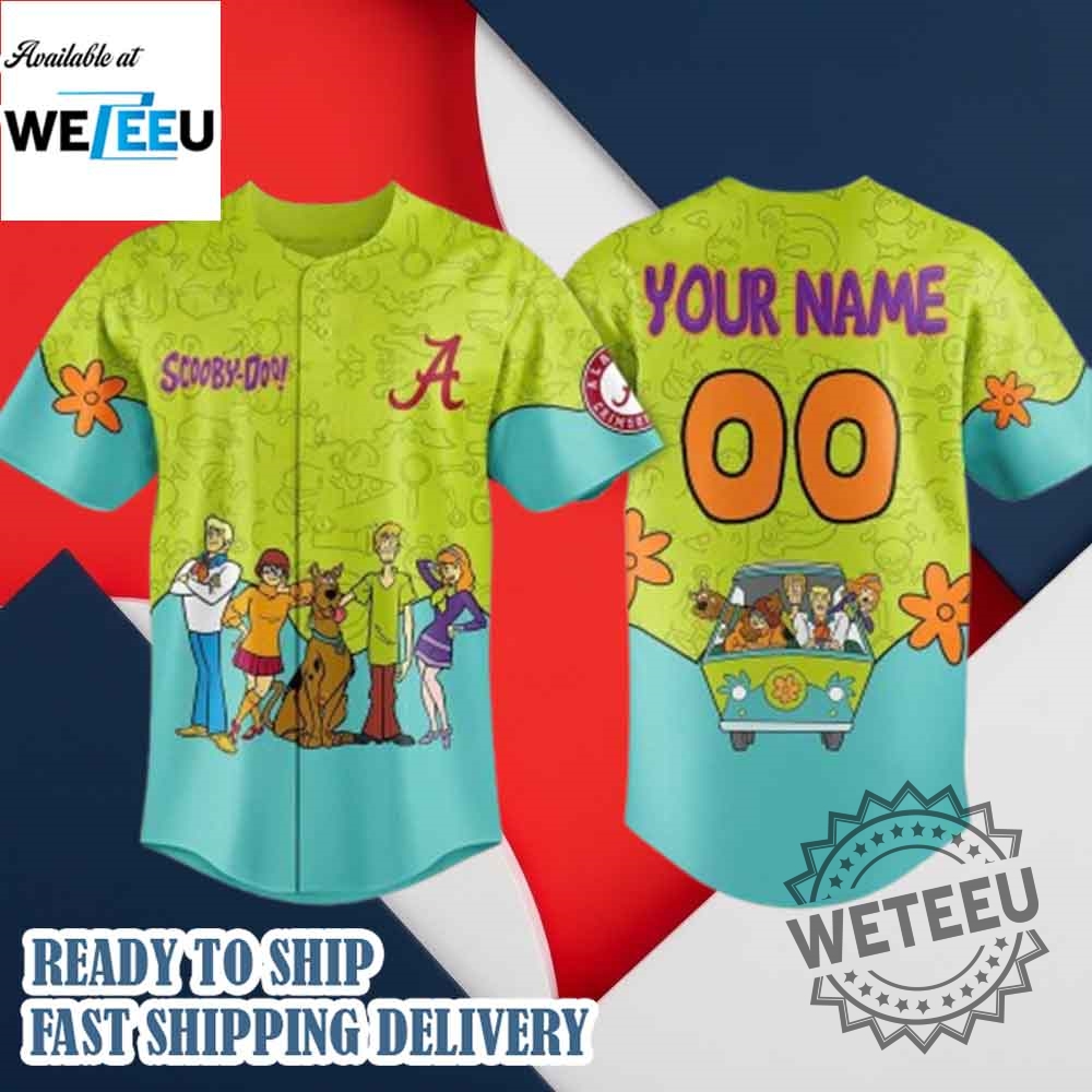 "Scooby Doo & Sports: Unmissable Custom Baseball Jerseys 2025" 3 Alabama Crimson Tide X Scooby Doo Night 2025 Custom Baseball Jersey Shirt