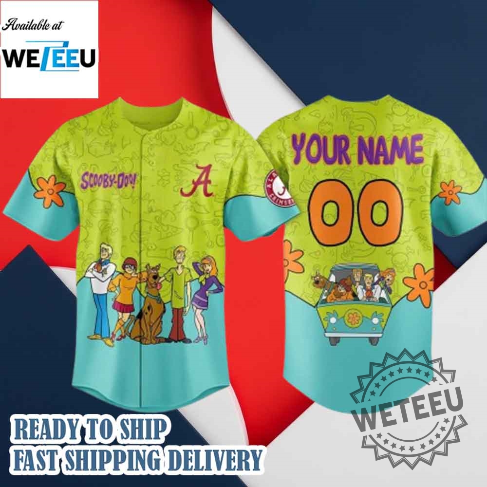 "Scooby Doo & Sports: Unmissable Custom Baseball Jerseys 2025" 8 Alabama Crimson Tide X Scooby Doo Night 2025 Baseball Jersey