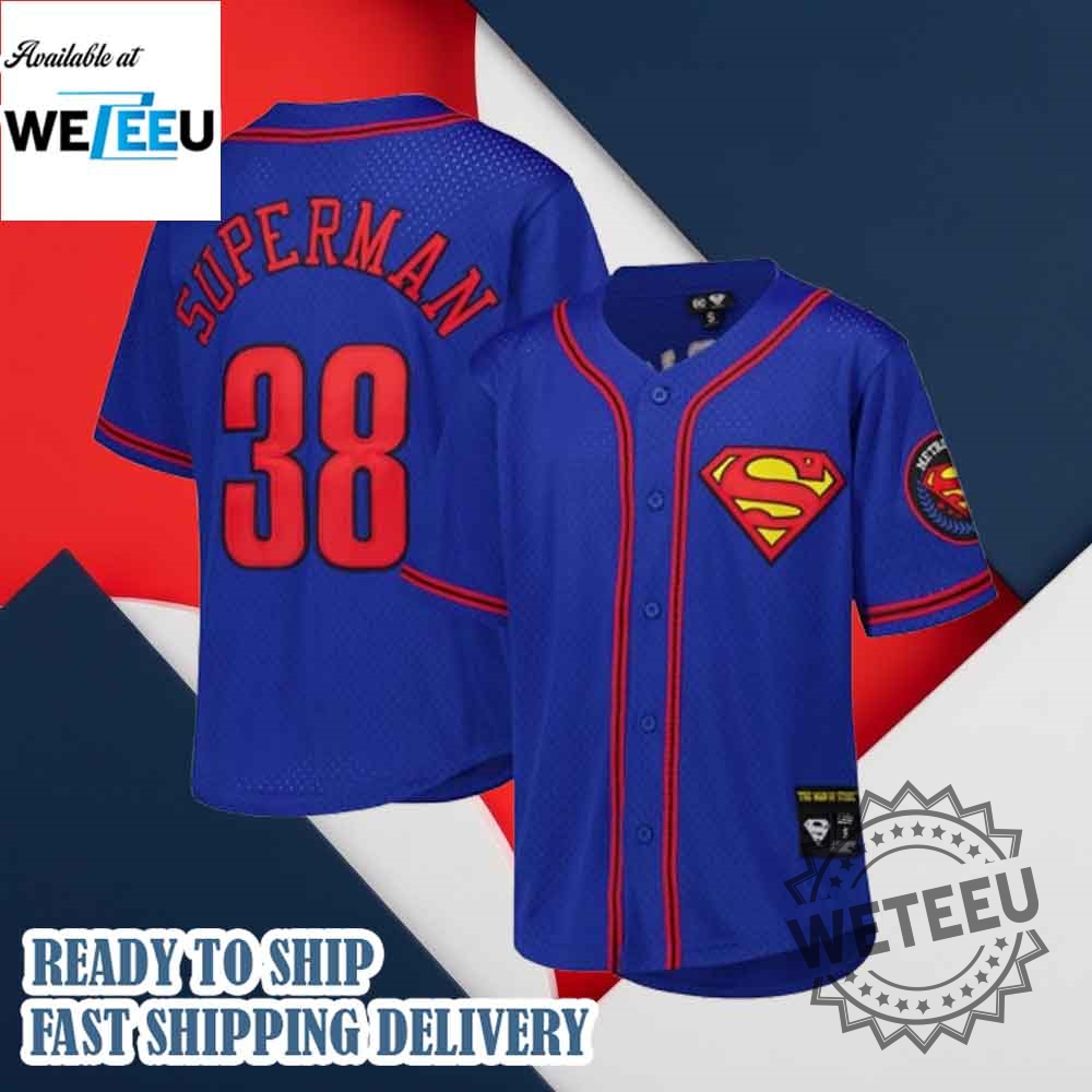 "Scooby Doo & Sports: Unmissable Custom Baseball Jerseys 2025" 12 Superman Graphic Baseball Jersey Custom Number