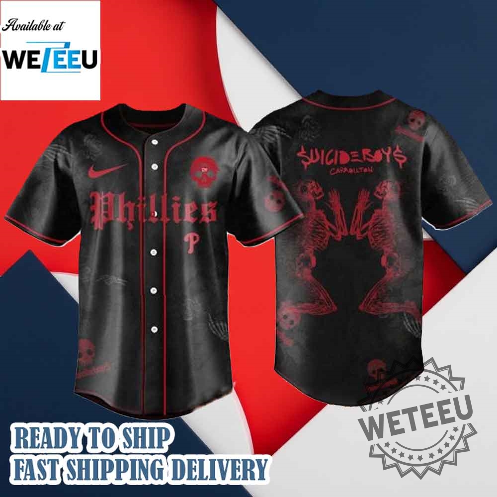 "Scooby Doo & Sports: Unmissable Custom Baseball Jerseys 2025" 20 Philadelphia Phillies X Suicideboys Grey Day Tour 2025 Jersey